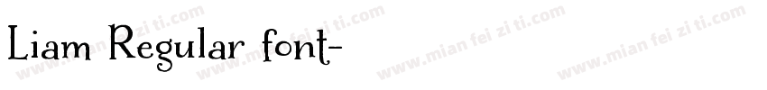 Liam Regular font字体转换